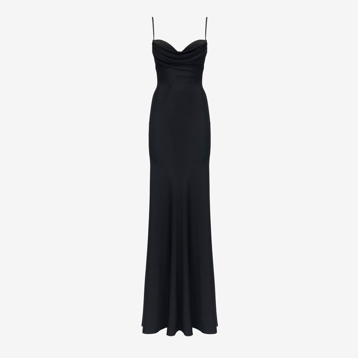 ALEXANDER MCQUEEN - Draped Neckline Evening Dress - Item 803248QBABW1000